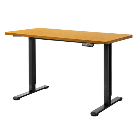 Levede Motorised Standing Desk Adjustable 140cm Natural 1000x 1MM DH4948-140D-BKNT