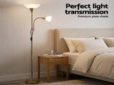 Artiss Gold Floor Lamp with Reading Light Mother and Child Standing Lamp with 360 Flexible LAMP-FLOOR-SF-1171-GD