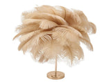 Feather Table Lamp 3 Color Dimmable Touch Switch USB Plug in Romantic Modern Decorative Bedside V1294-YM0703-3119230059416