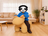 Lamb Stool Chair Brown V498-STOOLBROWN
