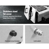 Devanti 20L Electric Commercial Deep Fryer Double Baskets Oil Taps 6000W CDF-DR20-DOUBLE-SI