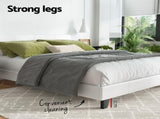 Artiss Bed Frame Double Size White NEO BFRAME-E-NEO-D-WH-AB
