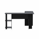 Artiss Computer Desk Shelf L-Shape Black 136CM FURNI-N-DESK01-BK-AB