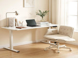 Artiss Criss Cross Chair with Wheels & Adjustable Armrests and Electric Standing Desk 140cm with HASD-ET156E-2018-BG