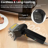 Electric Grill Brush Cordless Rechargeable 304 Stainless Steel Brush Head for BBQ Grills Smokers and V1189-LC-HW-00468