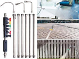 Pressure Washer Extension Wand, 10 Pack Power Washer Lance with 6 Atomization Nozzle Tips,1 Gutter V1258-DP02-C-151