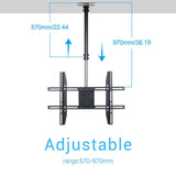 Ceiling Wall Mount TV Bracket 27- 65" with Tilt Feature & 180 Rotate For Samsung V767-U-430D