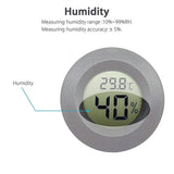 10-Pack Hygrometer Thermometer Digital LCD Monitor Humidity Meter Gauge for Humidifiers V1192-AZ-W-23079