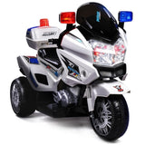 ROVO KIDS Electric Ride-On Motorcycle Children Police Patrol Bike Toy Trike V219-TOYROTRVPW1B