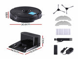 DEVANTI Robot Vacuum and Mop, APP Control 6000Pa LDS Laser 3-in-1 Cleaning RVAC-Q10-6K-BK