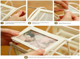 Rotating Photo Frame - 360&deg Rotating Base - Vintage Embossed Design - Vintage Bronze - Displays 12 V1188-MS101-00707-1
