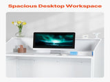 Reception Desk, 1180 x 500 x 1115 mm Rectangular Front Table, Office Reception Desk, Retail V952-YBQTJXWCTBDCYNOVBV0