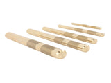 Drift Punch Set Knurled 1/4inch 3/8inch 1/2inch 5/8inch 3/4inch Brass Drift Punch Tool for V1294-YM0901-3114240080411
