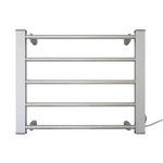 Pronti Heated Towel Rack Electric Bathroom Towel Rails EV-90- Silver PTR-EVA-90-SL