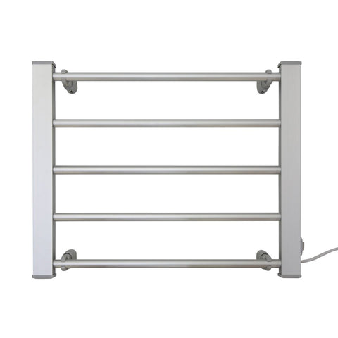 Pronti Heated Towel Rack Electric Bathroom Towel Rails EV-90- Silver PTR-EVA-90-SL