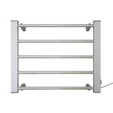 Pronti Heated Towel Rack Electric Bathroom Towel Rails EV-90- Silver PTR-EVA-90-SL