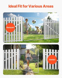 Chain Link Gate, 70 x 72 in, Adjustable Chain Link Panel, Fit 3 ft Garden V952-SWHYM7072INCM7PVRV0