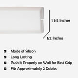 TV Cord Hider Flexible Wall Cord Cover Low Profile Silicone Cable Raceway Self Adhesive Cut to V1258-DP02-WO-978