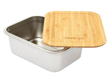 Clevinger Stainless Steel Bamboo Extra Large Lunch Box 2000ml V1181-KU0173