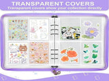 Sticker Organizer Binder Sticker Storage Display Book Reusable Sticker Book Collecting Album Sticker V1192-AZ-W-17338