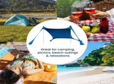 Wallaroo Beach Tent Canopy Sunshade 2m x 2m - Blue BCH-TNT-2X2-BU