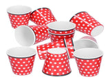 12pcs/Set Melamine Cup Imitation Porcelain Beverage Mug for Restaurant Student School Red V1294-YM0901-3118210147711