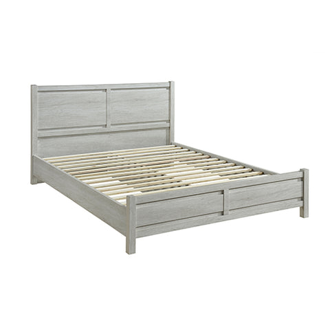 Queen Size Bed Frame Natural Wood like MDF in Oak Colour V43-BED-CELQWA