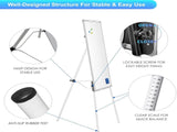 CARLA HOME Whiteboard Easel Portable Magnetic Dry Erase Board with Tripod Stand & Height V178-36372