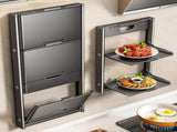 3-Tier Folding Kitchen Storage Rack Plates, Snacks and Serving Dishes, Space-Saving Organiser V1189-WXF-260203-00279