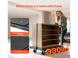 Foldable Push Cart Dolly, 149.69 kg Capacity, Folding Truck with Swivel Wheels, Moving V952-ZDPBC330LBSLTUW2Q001V0