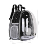 Expandable Travel Cat Backpack Carrier Polarized Tinted Bubble Window Pet Backpack Grey V1263-JX-6877
