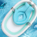 Bath Pillow - Tub Cushion, Quick Drying Mat for Bathing, Blue V1370-AZ4-15034