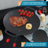 Korean Grill Pan Nonstick 6 Layer 40cm Round BBQ Griddle Indoor or Outdoor Cooking V324-KOBBPLATE