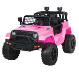 Rigo Kids Electric Ride On Car Jeep Toy Cars Remote 12V Pink RCAR-JEP-4WS-PK