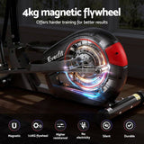 Everfit Exercise Bike Elliptical Cross Trainer Home Gym Fitness Machine LCD EB-B-MB-01-BKRD