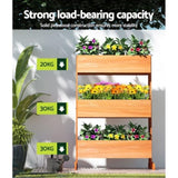 Green Fingers Garden Bed Elevated 69x39x106cm Wooden Planter Box Container Herb GARDEN-WOOD-3T-65