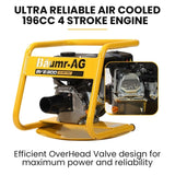 BAUMR-AG 6.5HP Concrete Vibrator Drive Unit, and 6M x 50mm Vibrating Shaft Combo V219-CCVDRUBMH3C506A