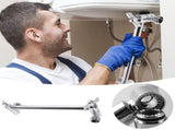 Shower Head Extension Arm Adjustable 10" Shower Head Extender Solid Brass Construction Universal V1366-AZ2-W-28081