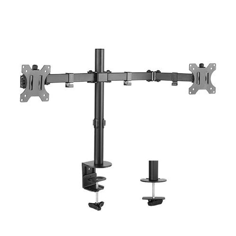 Brateck Dual Monitor Screens Economical Double Joint Articulating Steel Monitor Arm fit Most V177-L-MABT-BT-LDT12-C024N