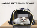 Cat Backpack Carrier - Lightweight, Foldable, Shape-Retaining Travel Bag for Cats and Small Dogs up V1232-MBB002