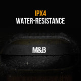 M&B Portable Splash Proof 120W Bluetooth Party Speaker with Karaoke Microphone, IPX4, TWS Pairing, V219-PESSPROVS62A