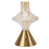 Cordless Table Lamp Rechargeable 1800mAh Battery Operated Lamp Dimmable Touch Bedside Lamp Glass V1294-YM0901-3119240094711