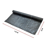 Heavy Duty Weed Control PP Woven Fabric Weed Mat Gardening Plant 1.83m x 30m V63-827111