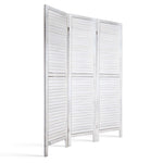 Artiss 3 Panel Room Divider Screen 120x170cm Louver White RD-B-0539-3P-WH