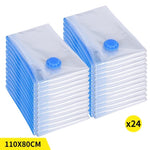 Vacuum Storage Bags Save Space Seal 110x80cm-24PK EJ1930-110X80CM-24PK