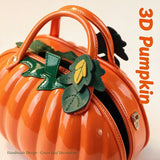 New PU 3D Pumpkin Bag, Rustic Handheld Crossbody Autumn Daily Bag V1232-NGBB-001
