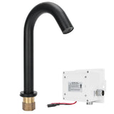 G1/2 Black Sensor Faucet Copper Vertical Intelligent Automatic Washbasin Tap Kitchen Sink Faucet V1294-YM0901-3112200134411
