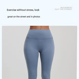 Winter Fitness Bundle - M size Women's High Waist 3/4 Yoga Leggings with Peach Hip Lift and V888-ELOSUNG53744