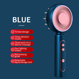 Blue Intelligent Scalp Massager Brush with Red Light Therapy - Hair Care, Volumizing, and Essence V888-ELOSUNG13462