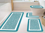 PALIFEUR Bathroom Rugs Sets, Non-Slip Bath Mat Set 4 Piece, Soft Comfortable Washable Bathroom Mat V1189-LWWAL-20260325-01012